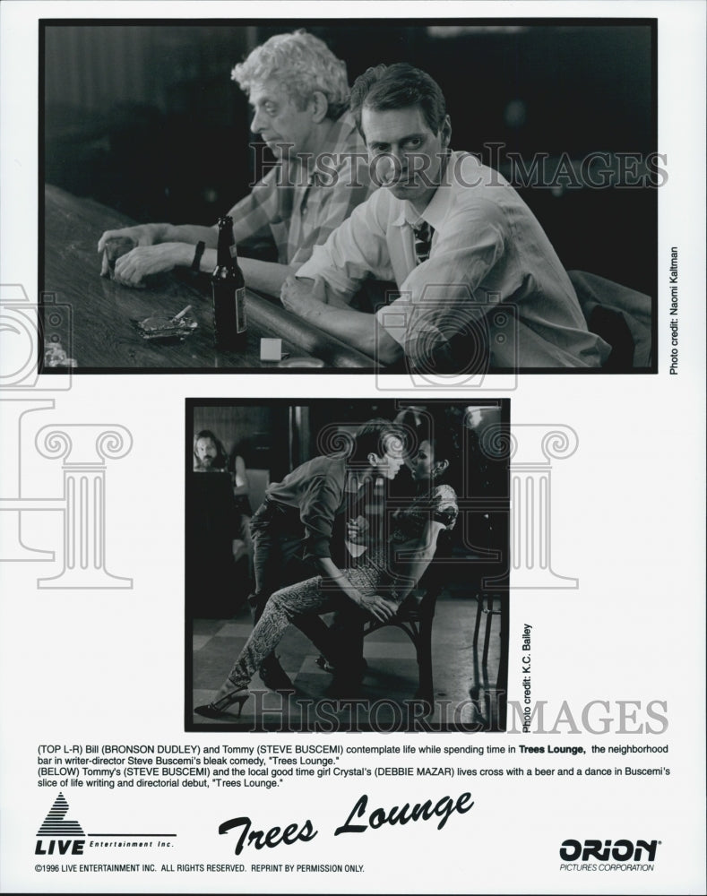 1996 Press Photo Bronson Dudley and Steve Buscemi in &quot;Trees Lounge&quot; - Historic Images