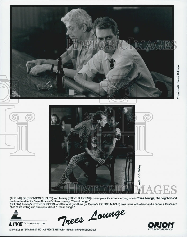 1996 Press Photo Bronson Dudley and Steve Buscemi in "Trees Lounge" - Historic Images