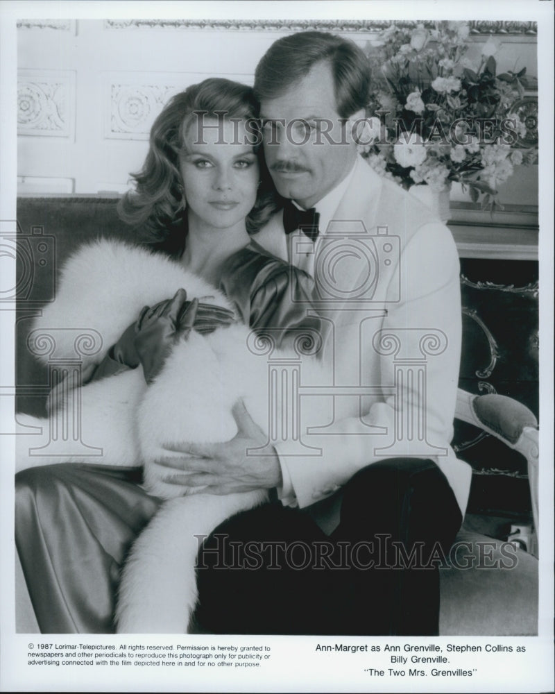 1987 Press Photo ann Margret and Stephen Collins in &quot;The Two Mrs. Grenvilles&quot; - Historic Images