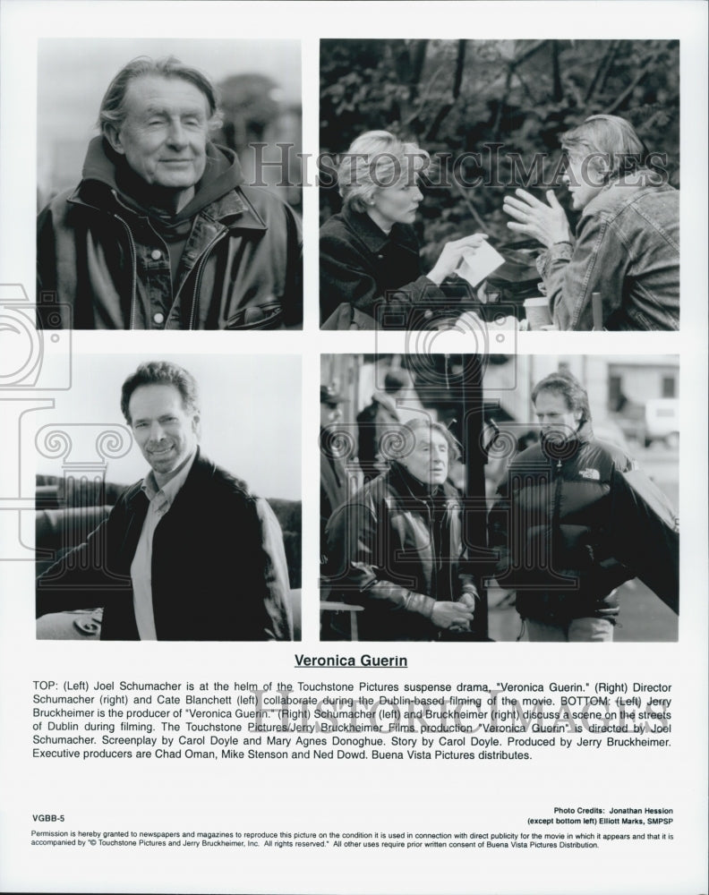 2003 &quot;Veronica Guerin&quot; director Joel Schumacher &amp; Cate Blanchett-Historic Images