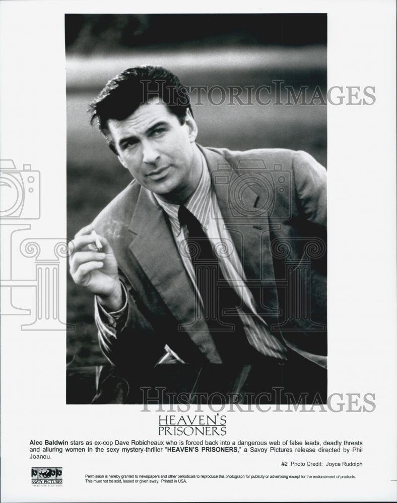 1996 Press Photo  &quot;Heaven&#39;s Prisoners&quot; Alec Baldwin stars - Historic Images