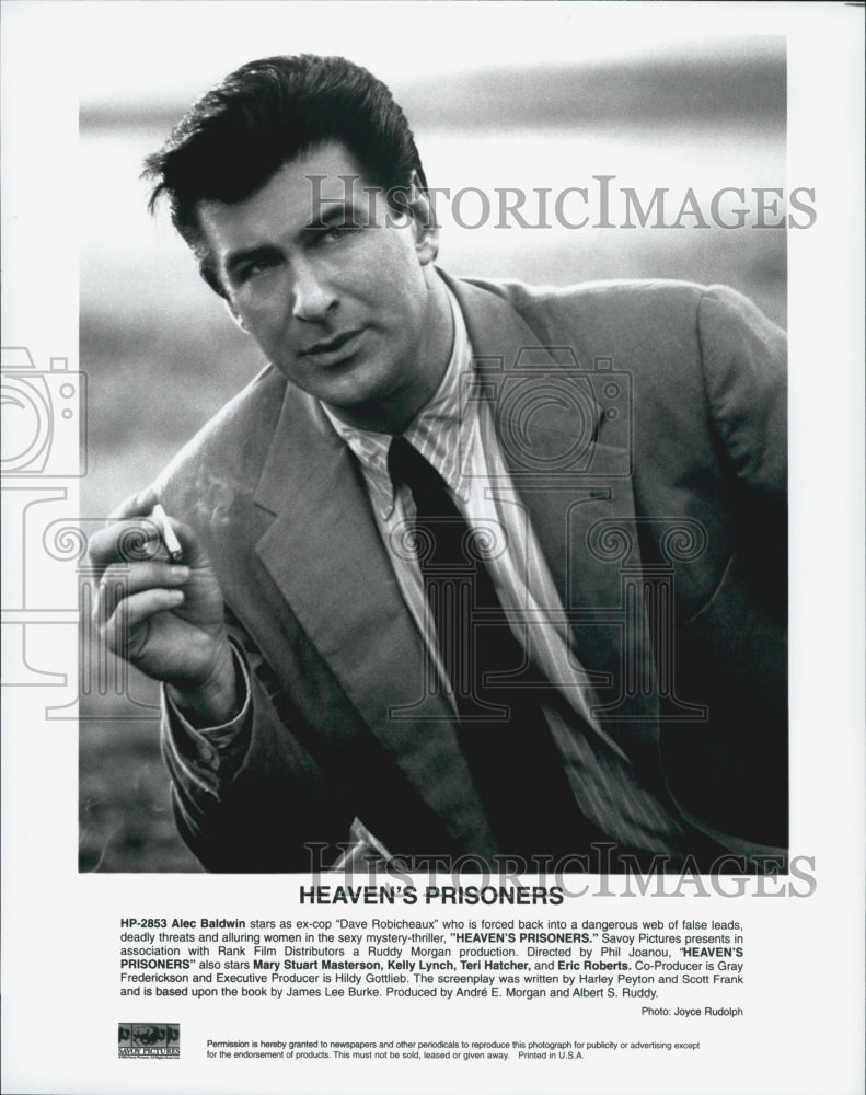 1996 Press Photo  &quot;Heaven&#39;s Prisoners&quot; Alec Baldwin stars - Historic Images