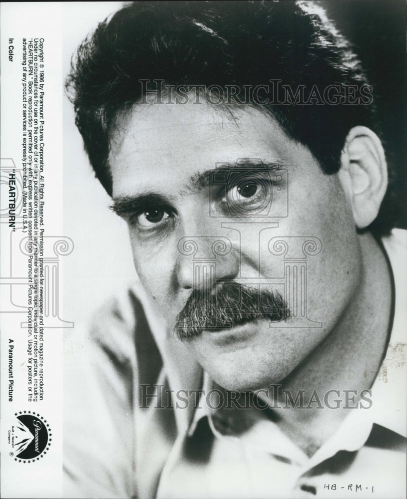 1986 Press Photo Richard Masur stars in &quot;Heartburn&quot; - Historic Images