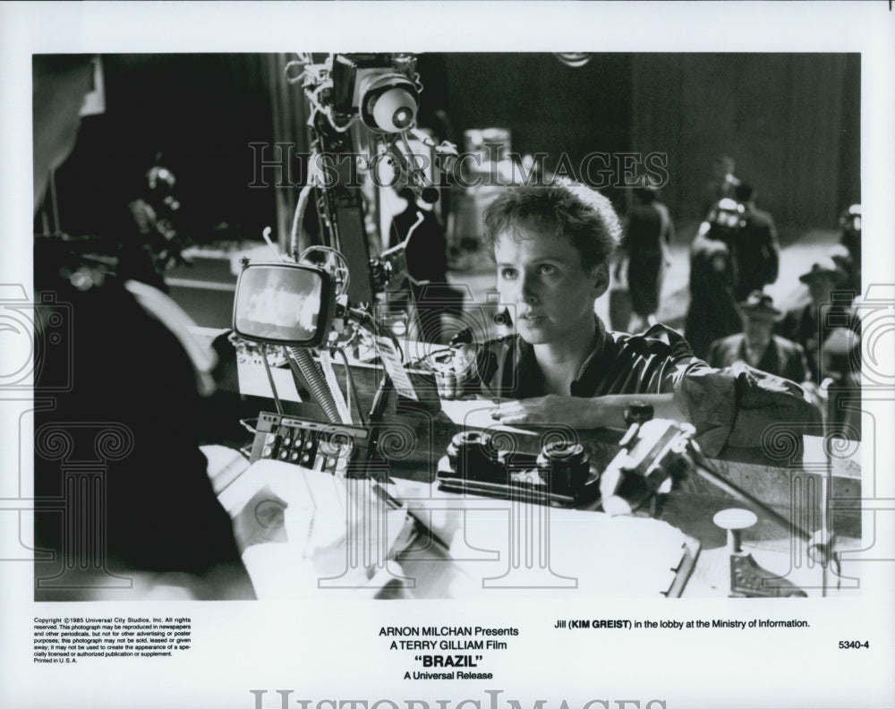 1985 Press Photo Kim Greist as Jill in &quot;Brazil&quot; - Historic Images