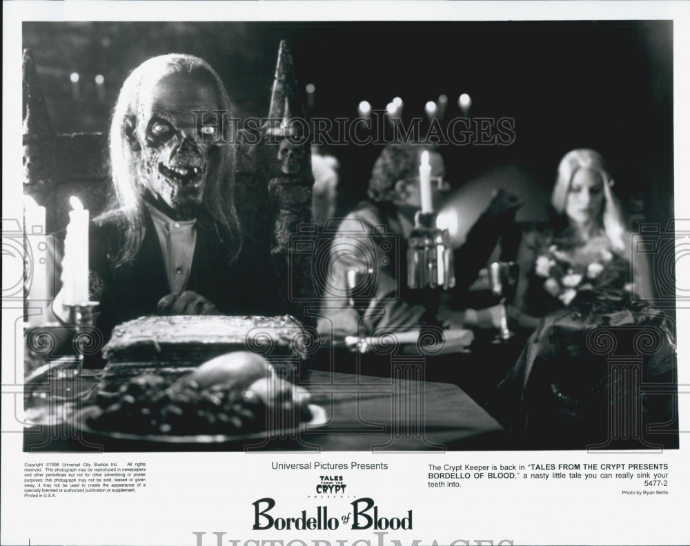 1996 Press Photo Cast In "Tales From The Crypt Presents Bordello Of Blood" - Historic Images