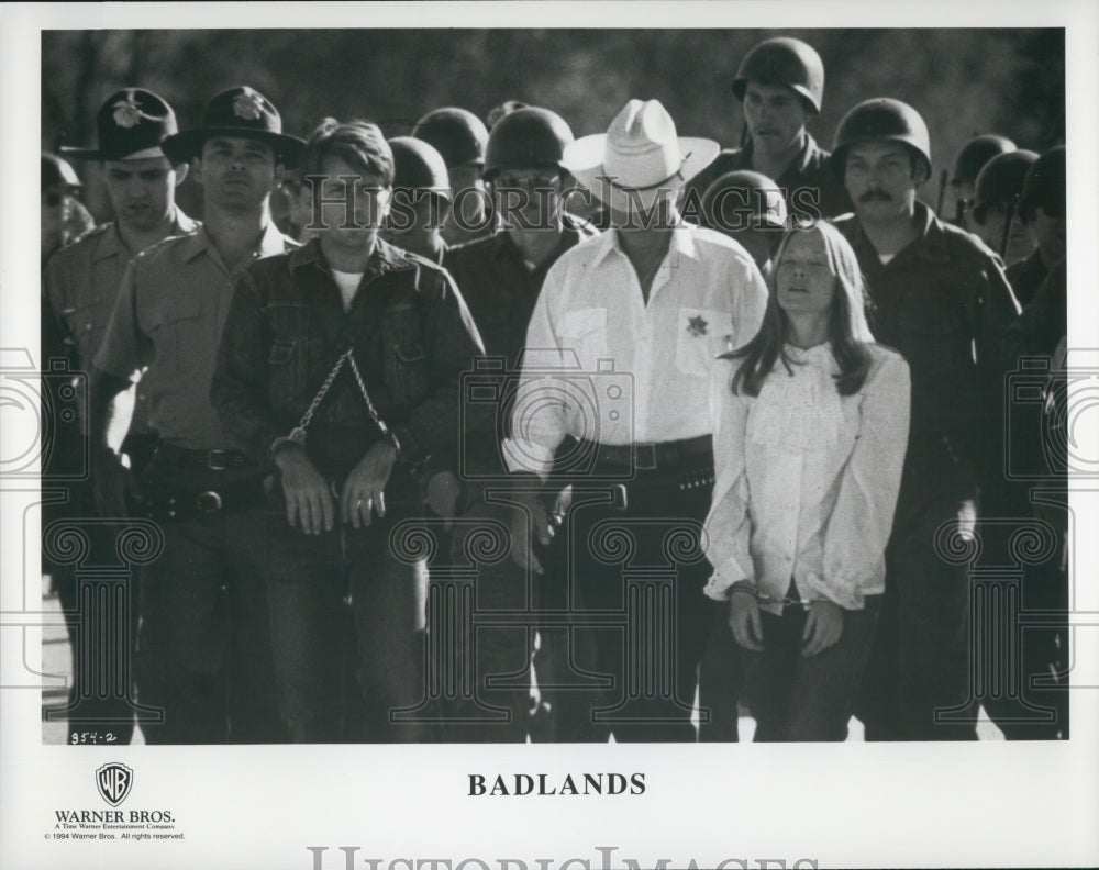 1994 Press Photo &quot;Badlands&quot; Film Actor Bruce Dern Dylan McDermott Sissy Spacek - Historic Images