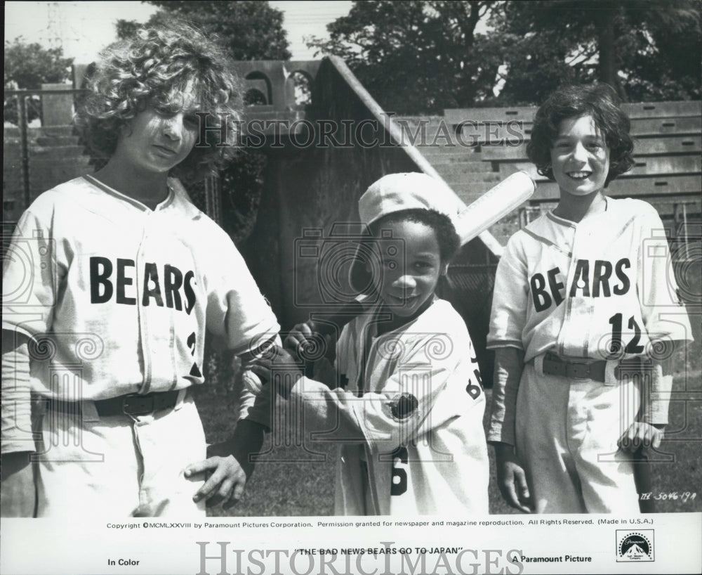 Press Photo "Bad News Bears Go To To Japan" Anton Thornton Unger Actor - Historic Images
