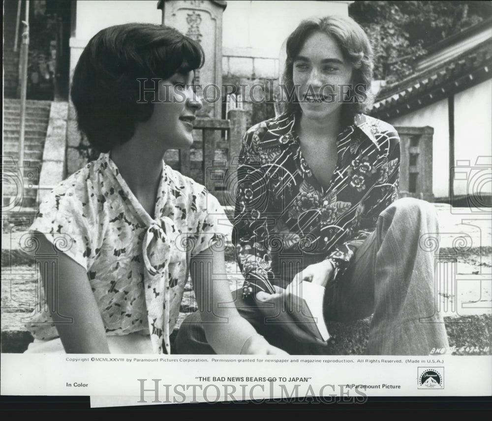 1978 Press Photo Haley And Ishihara In Movie "The Bad News Bears Go To Japan" - Historic Images