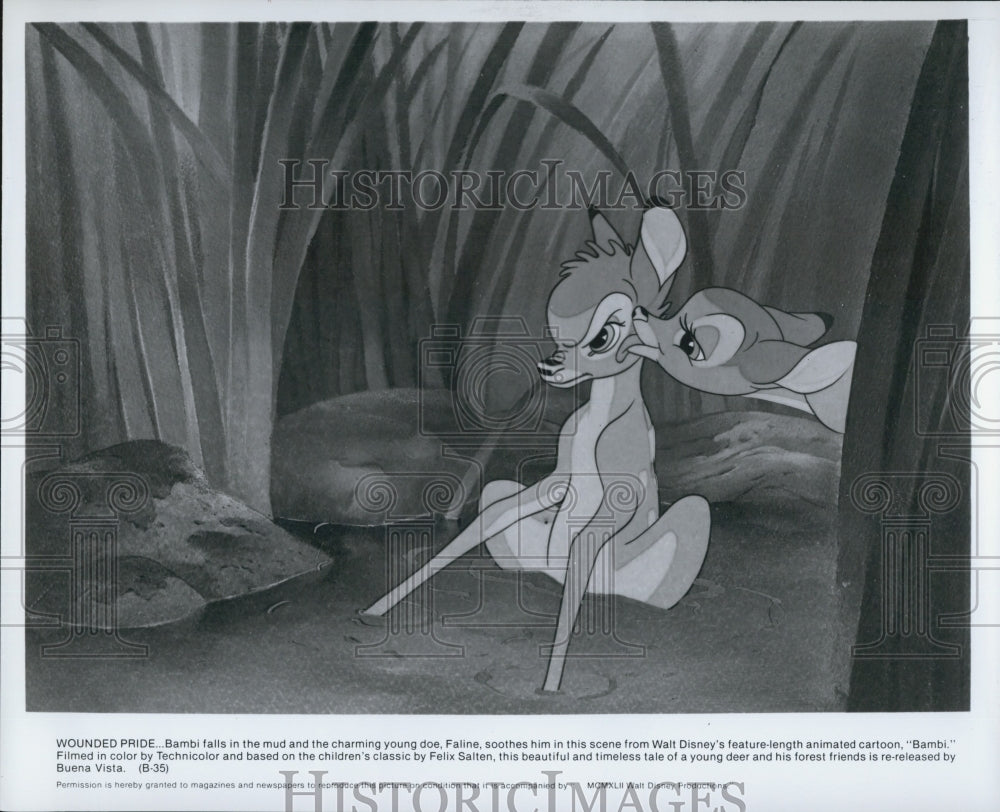 1942 Press Photo Disney Animated Movie "Bambi" - Historic Images