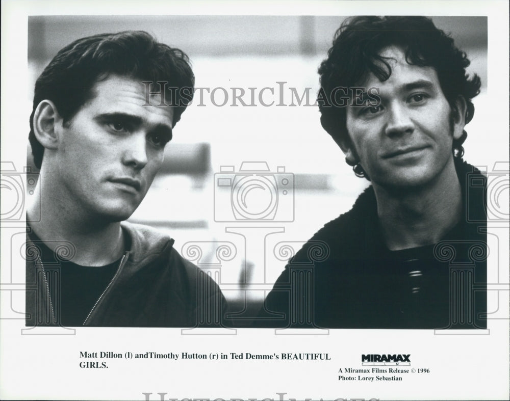 1996 Press Photo "Beautiful Girls" Matt Dillon Timothy Hutton Actor - Historic Images