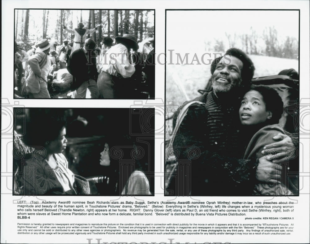 Press Photo "Beloved" Oprah Winfrey Danny Glover Thandie Newton Actor - Historic Images