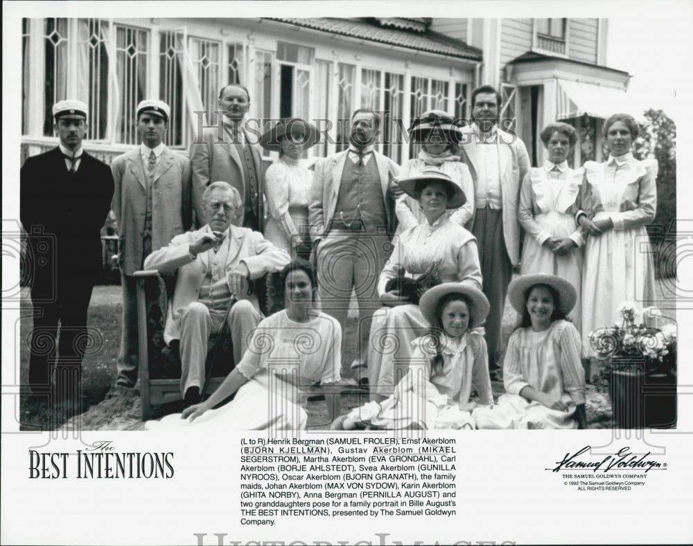 1992 Press Photo Samuel Froler, Bjorn Kjellman in "The Best Intentions" - Historic Images