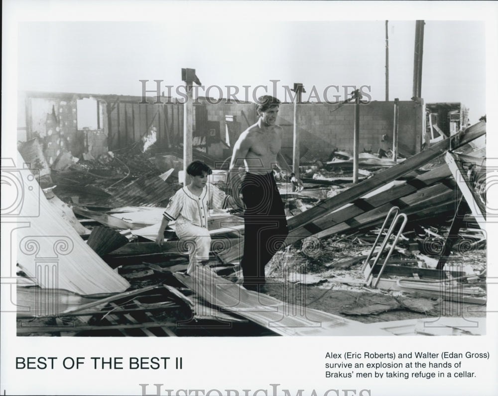 1993 Press Photo Eric Roberts &amp; Edan Gross Stars In The Best Of The Best II - Historic Images