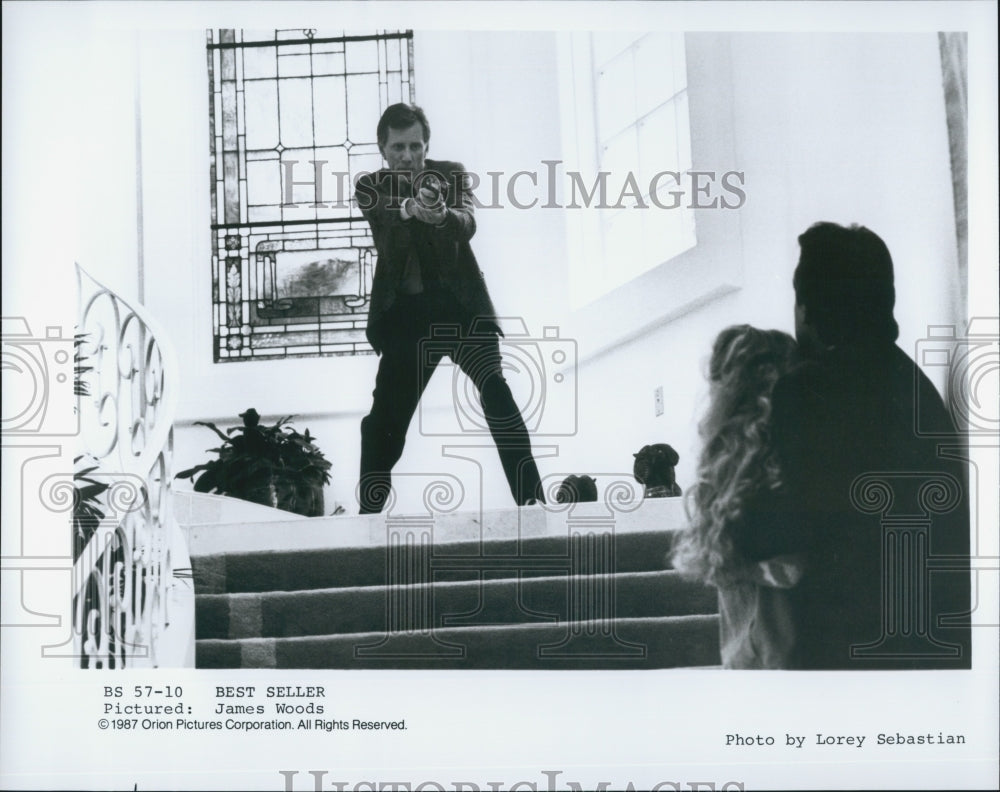 1987 Press Photo James Woods "Best Seller" - Historic Images