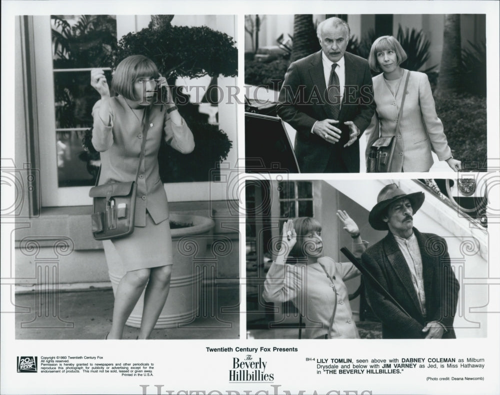 1993 Press Photo Scenes From Film "The Beverly Hillbillies" Starring Lily Tomlin - Historic Images