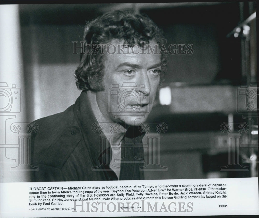 1979 Press Photo Actor Michael Caine Stars In "Beyond The Poseidon Adventure" - Historic Images