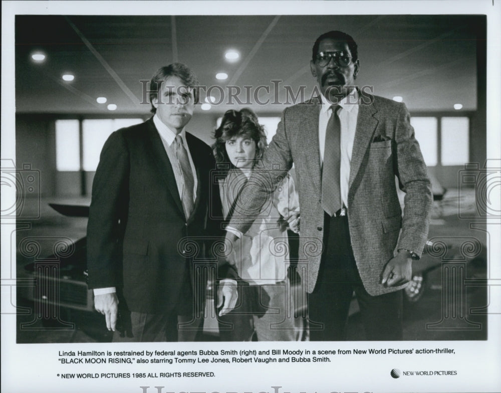 1986 Press Photo Hamilton, Smith and Moody in "Black Moon Rising' - Historic Images