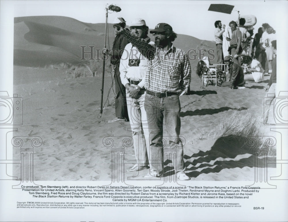 1983 Press Photo "The Black Stallion Returns" producer Tom Sternberg - Historic Images