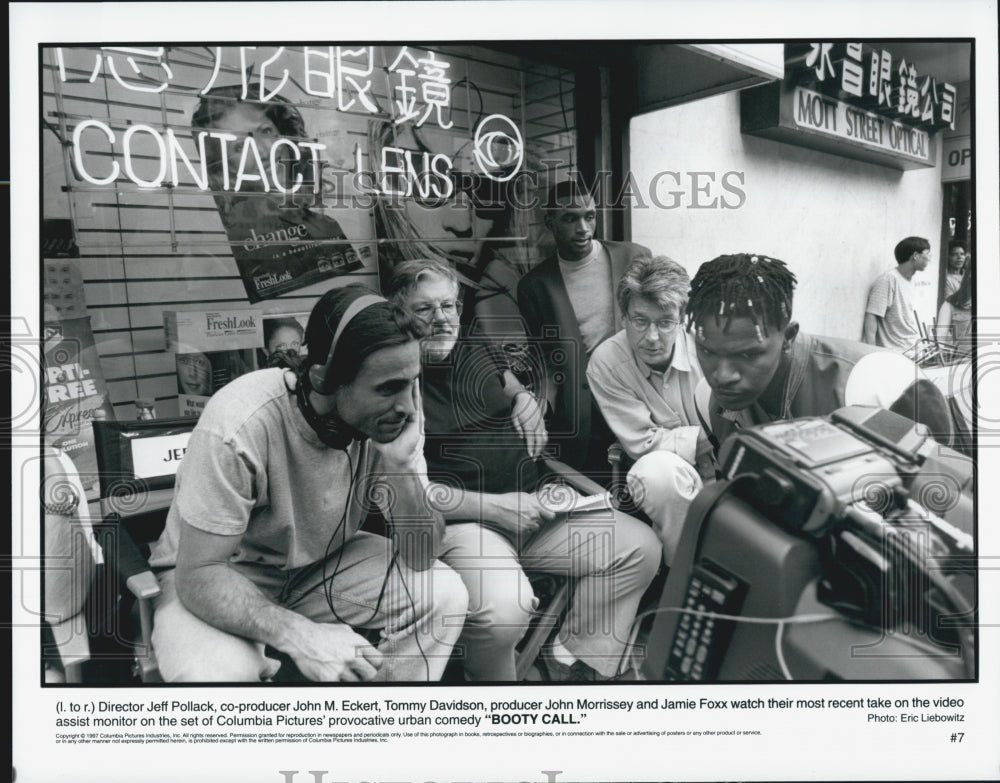 1997 Press Photo &quot;Booty Call&quot; director Jeff Pollack and producer John M. Eckert - Historic Images