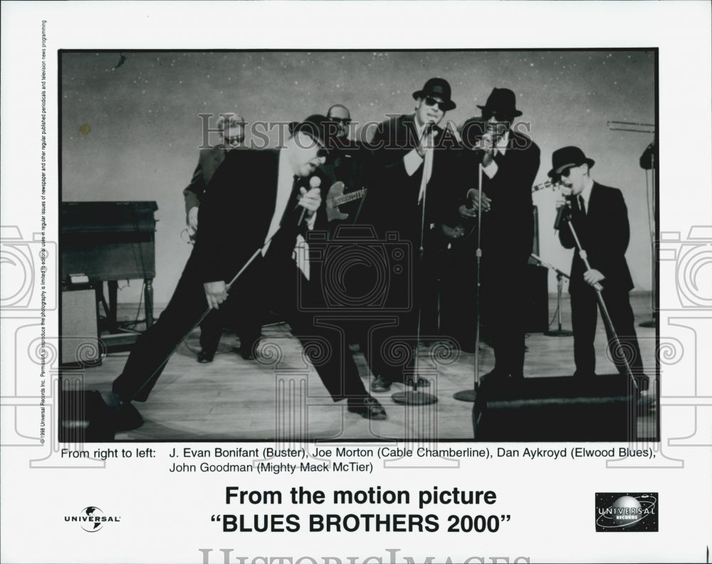 2000 Press Photo J. Evan Bonifant Joe Morton Dan Aykroyd John Goodman in "Blues - Historic Images