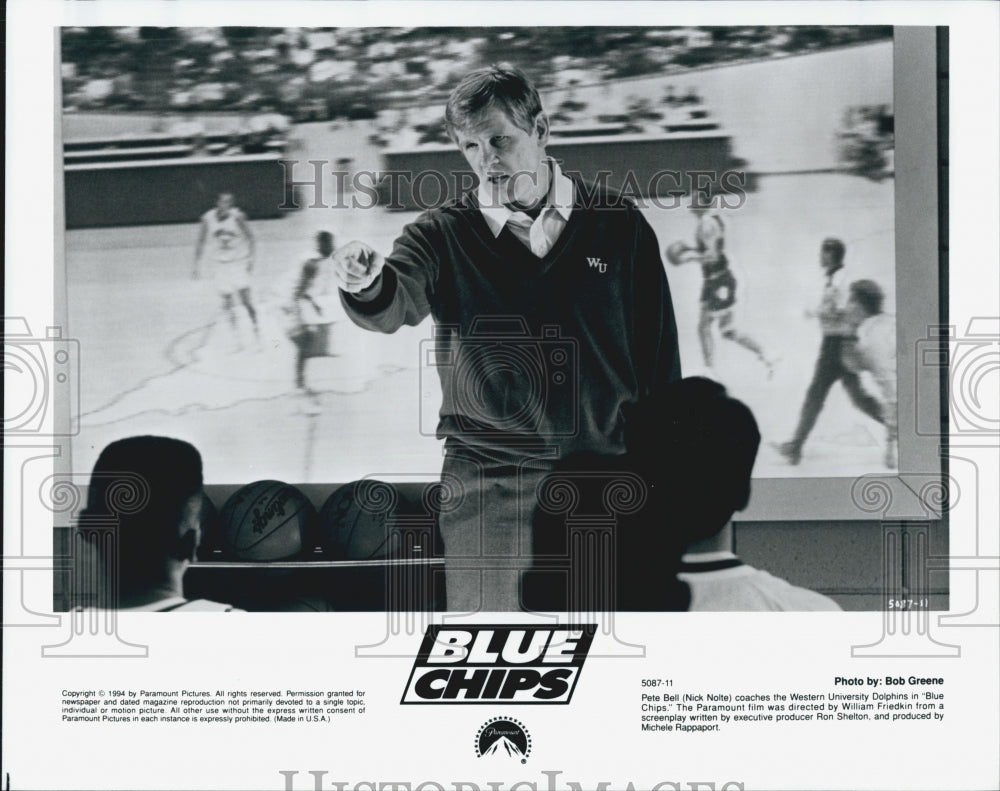 1994 Press Photo Nick Nolte in "Blue Chips" - Historic Images