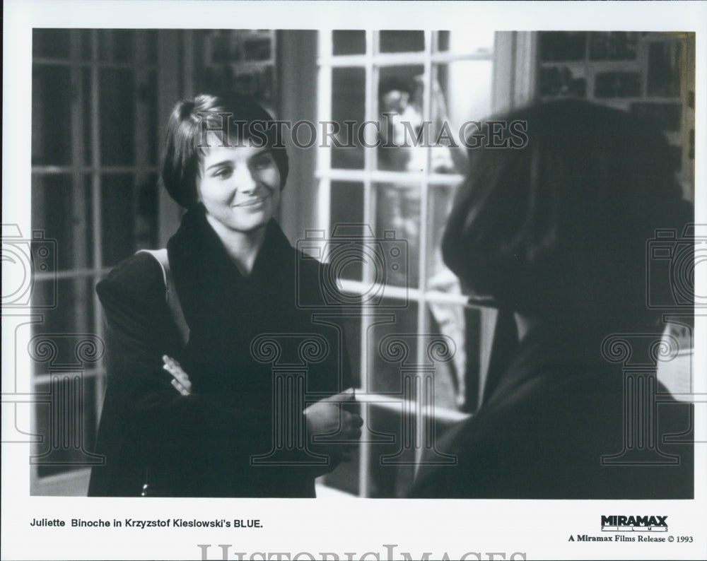 1993 Press Photo Juliette Binoche "Blue" - Historic Images