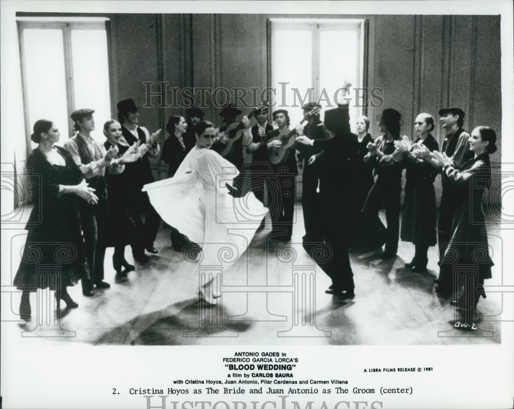 1981 Press Photo Christina Hoyos and Juan Antonio in "Blood Wedding" - Historic Images