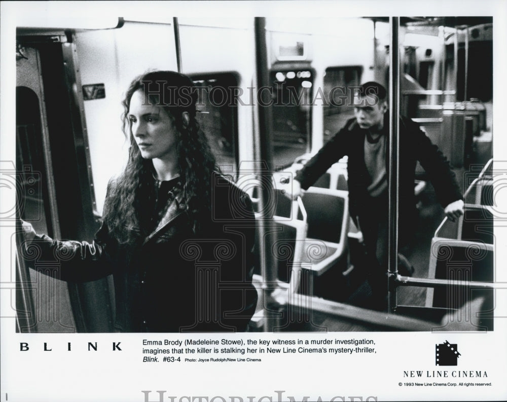 1993 Press Photo Madeleine Stowe in &quot;Blink&quot; - Historic Images