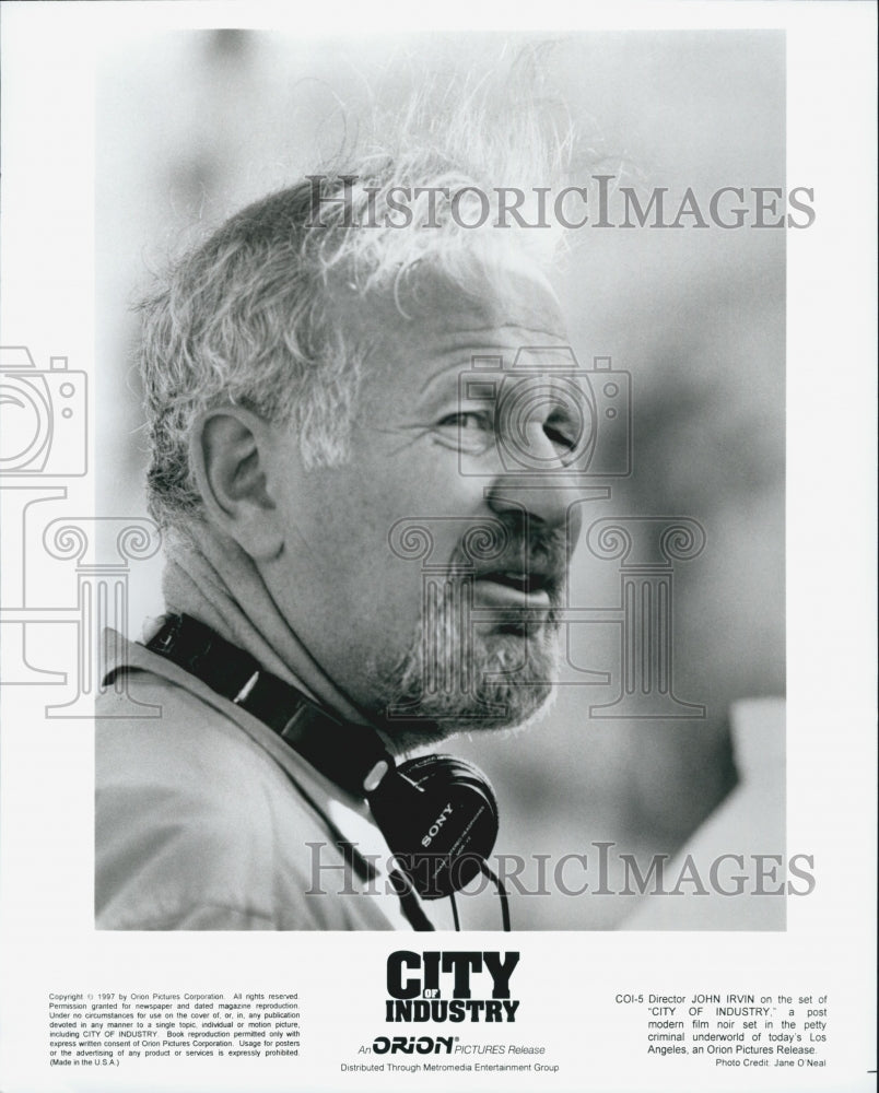 1997 Press Photo Director John Irvin "City of Industry" - Historic Images