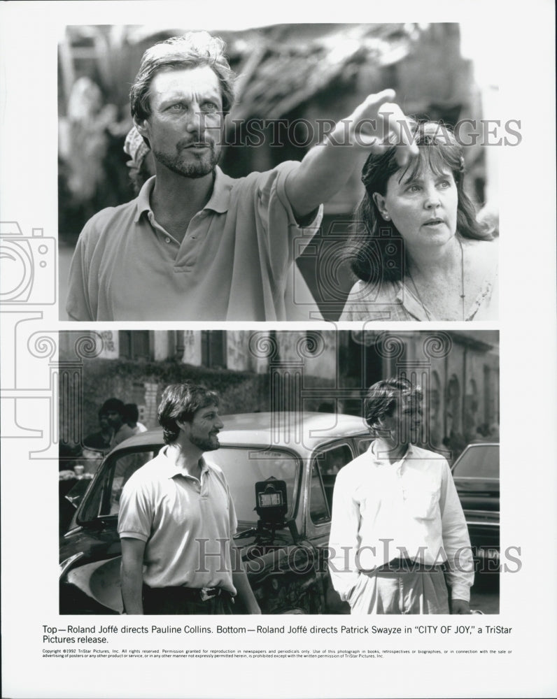 1992 Press Photo &quot;City of Joy&quot; Directed By Roland Joffe with Pauline Collins and - Historic Images