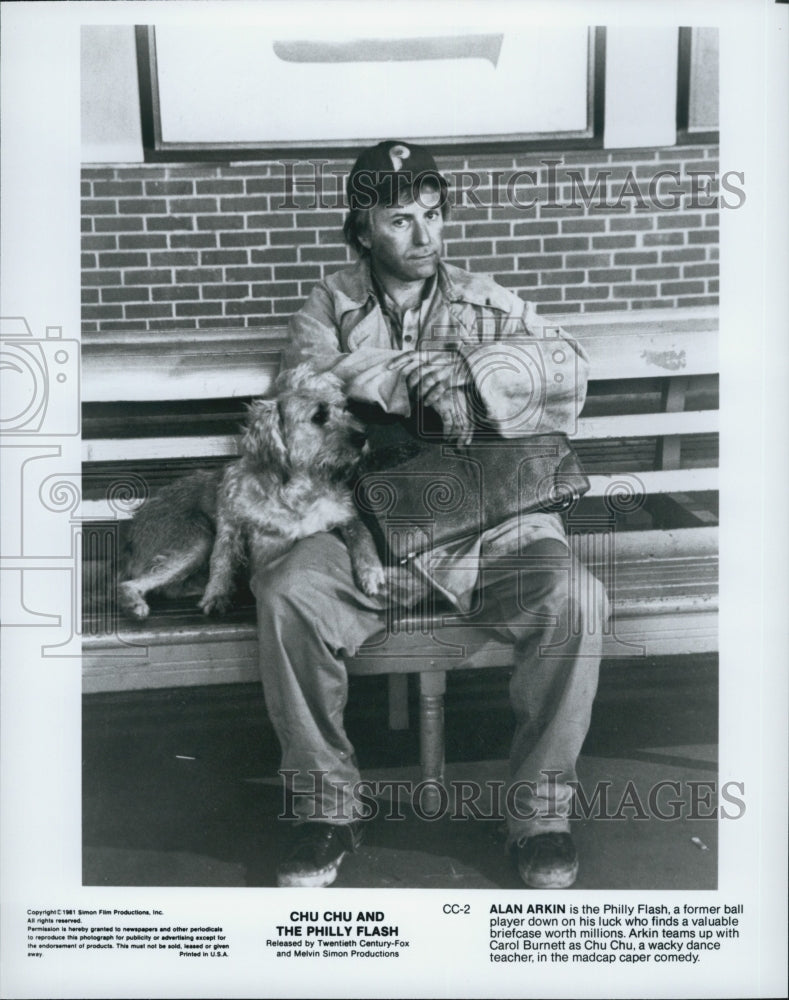1981 Press Photo Alan Arkin in "Chu Chu and the Philly Flash" - Historic Images
