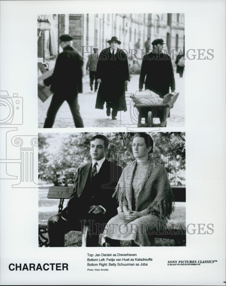 1998 Press Photo Jan Decleir Fedja van Huet Betty Schuuman in &quot;Character&quot; - Historic Images