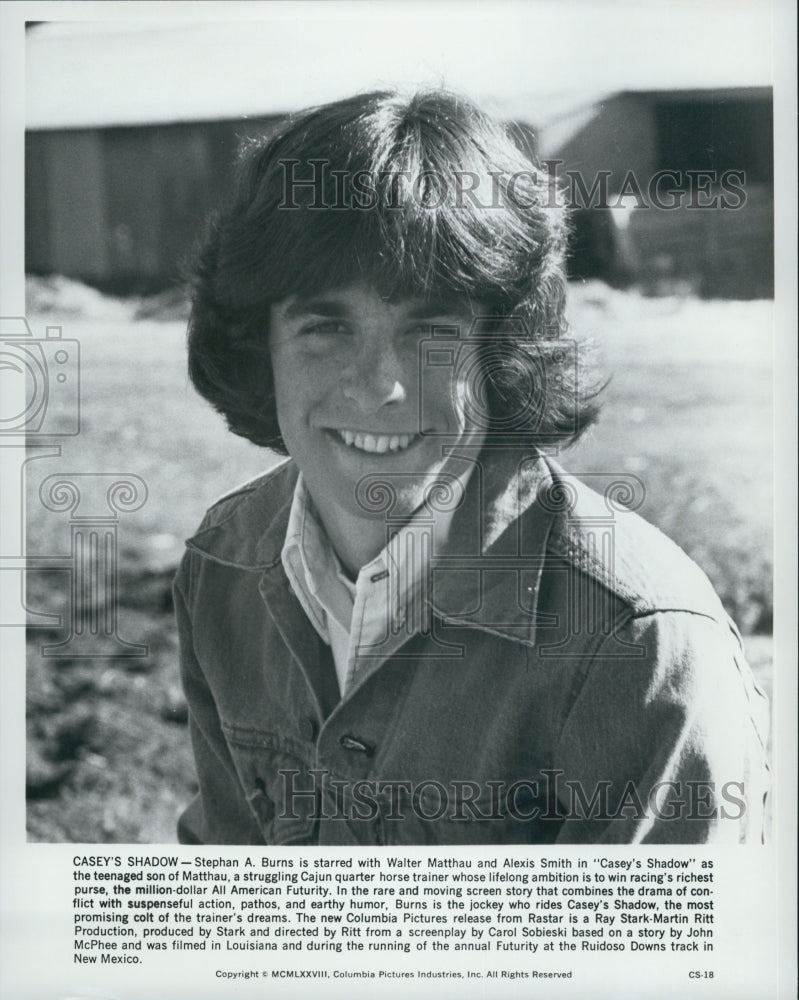 1978 Press Photo  "Casey's Shadow" Stephan A. Burns - Historic Images