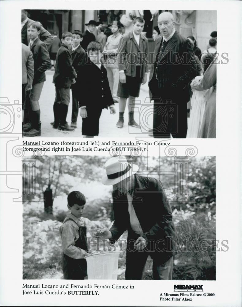 2000 Press Photo Manuel Lozano and Fernando Fernan Gomez in "Butterfly" - Historic Images