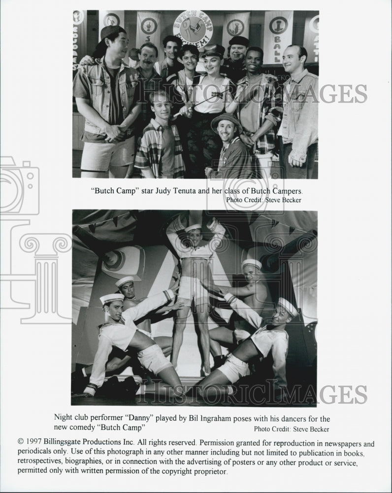 1997 Press Photo Judy Tenuta, Bil Ingraham "Butch Camp" - Historic Images