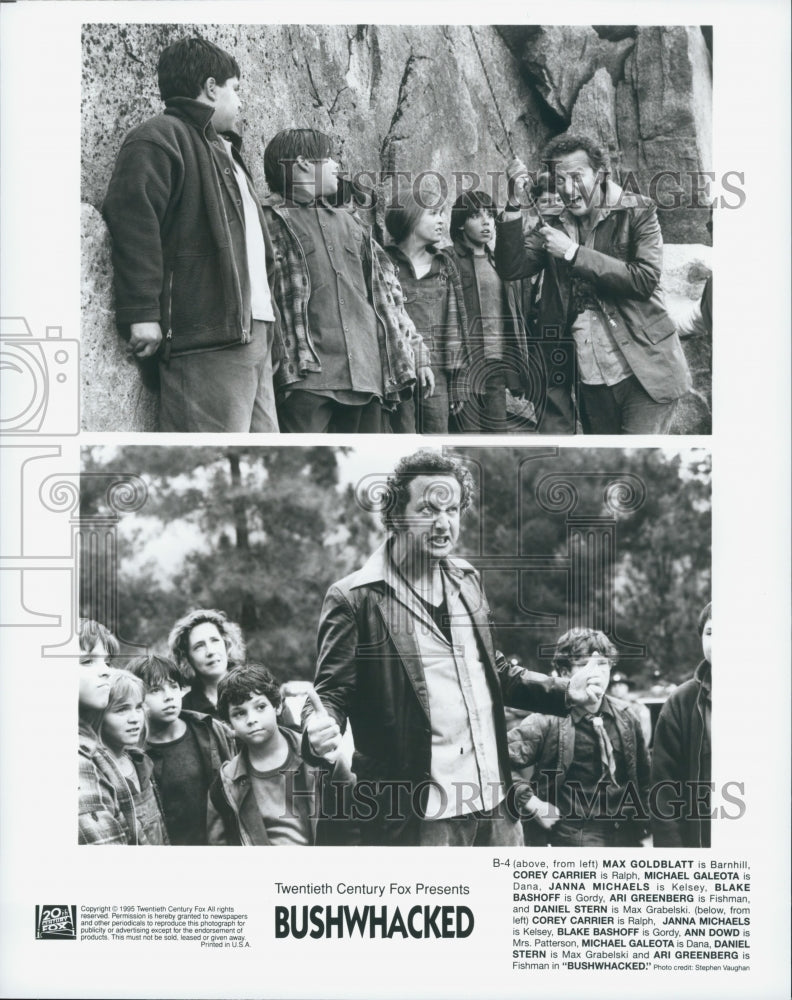 1995 Press Photo M. Goldblatt, C. Carrier, C. Elliott, M. Galeota "Bushwhacked" - Historic Images
