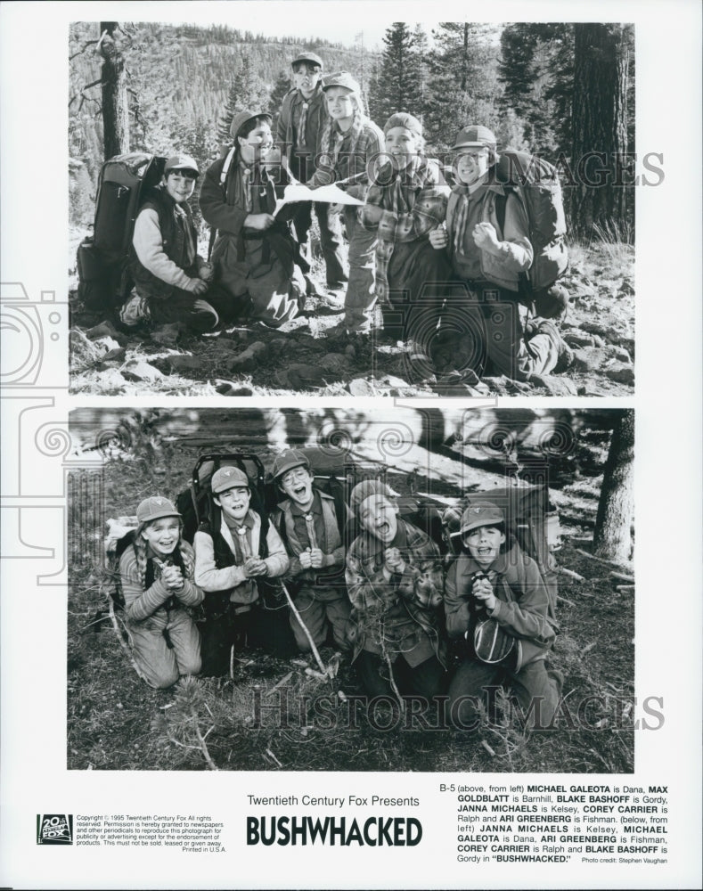 1995 Press Photo M. Galeota, M. Goldblatt, J. Michaels &quot;Bushwhacked&quot; - Historic Images