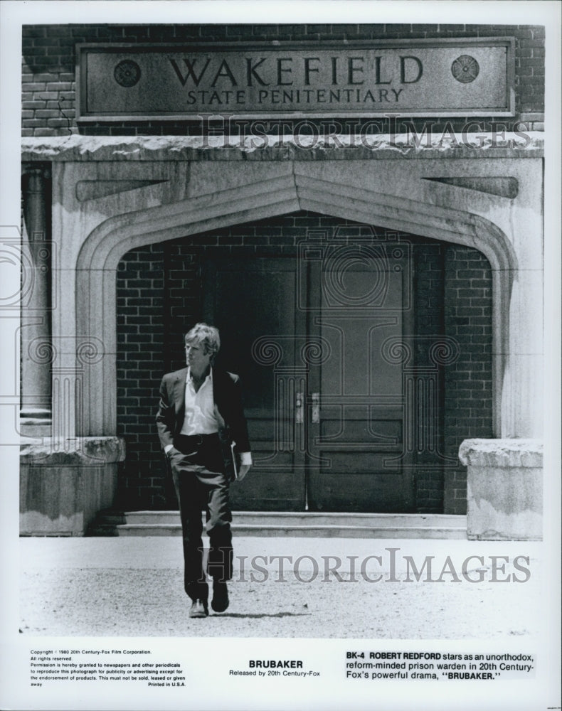 1980 Press Photo Robert Redford in &quot;Brubaker&quot; - DFPG33103 - Historic Images