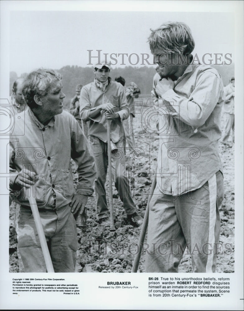 1980 Press Photo Robert Redford in "Brubaker" - Historic Images