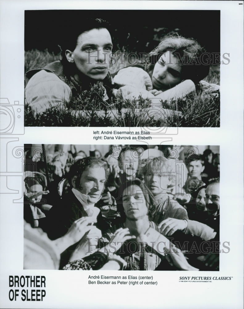 1995 Press Photo Andre Eisermann Dana Vavrova Ben Becker in &quot;Brother of Sleep&quot; - Historic Images