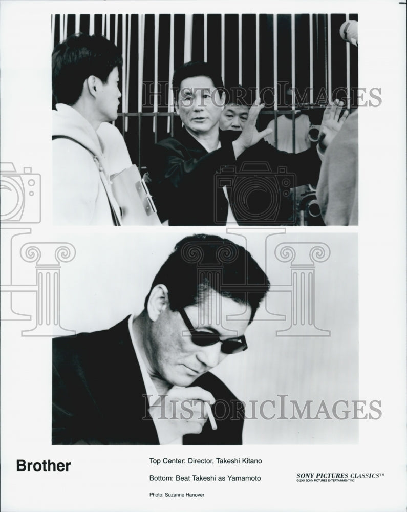 2001 Press Photo Takeshi Kitano Beat Takeshi in "Brother" - Historic Images