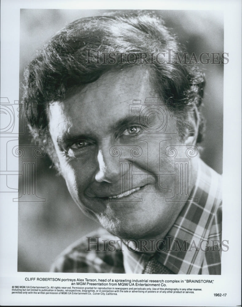 1983 Press Photo Cliff Robertson in "Brainstorm" - Historic Images