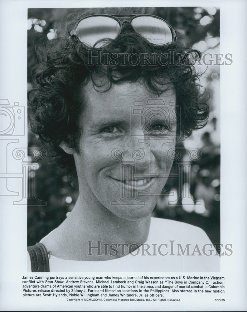 1978 Press Photo James Canning in "The Boys in Company C" - Historic Images