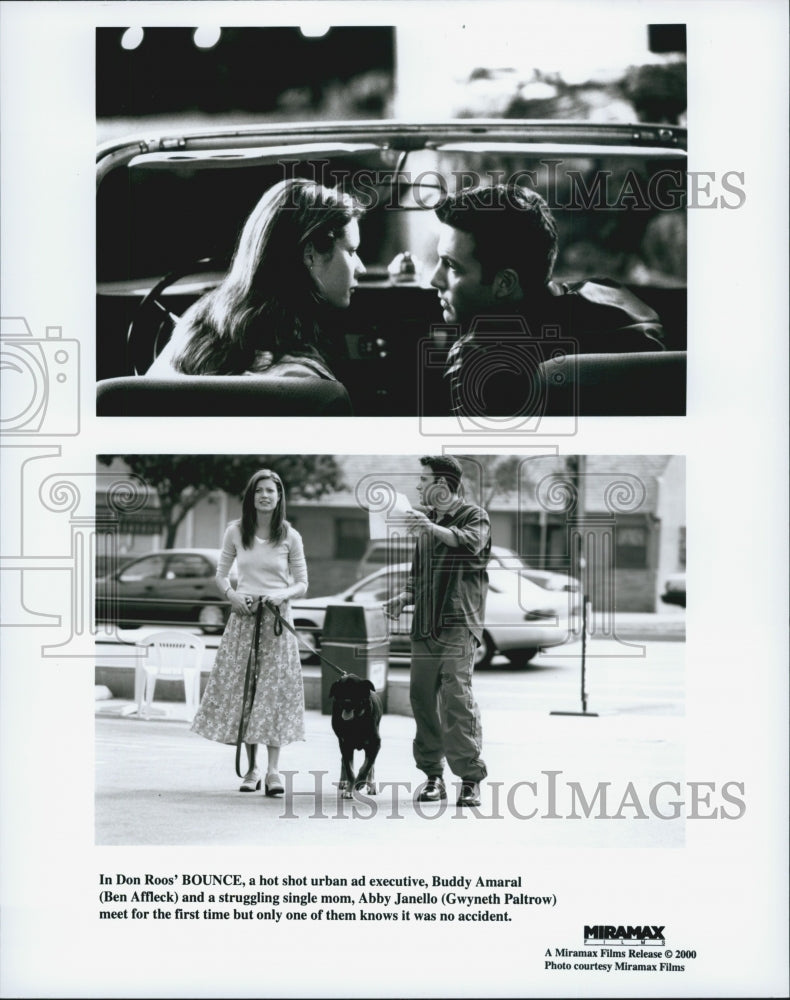 2000 Press Photo Ben Affleck, Gwyneth Paltrow &quot;Bounce&quot; - Historic Images