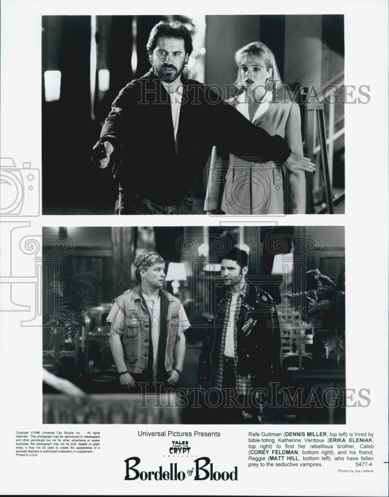 1996 Press Photo Dennis Miller in "Tales From the Crypt Bordello of Blood" - Historic Images