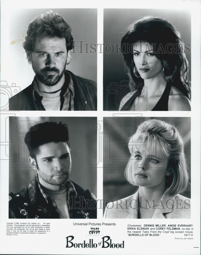 1996 Press Photo Dennis Miller in "Tales From the Crypt Bordello of Blood" - Historic Images