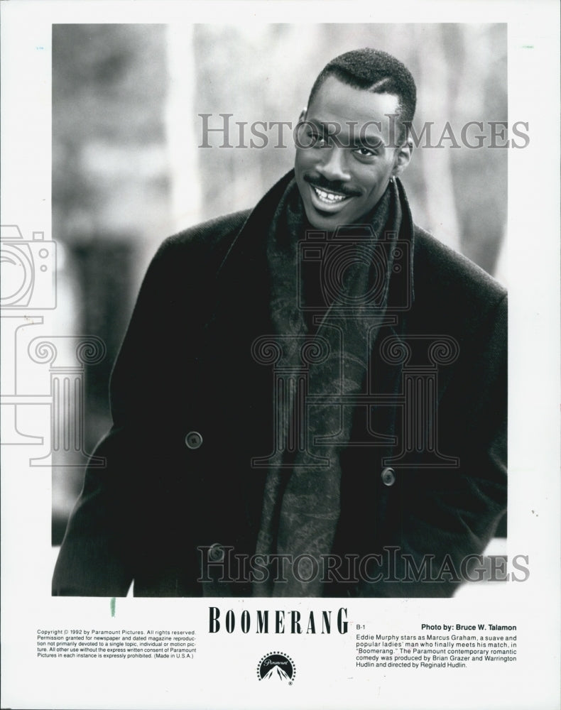 1992 Press Photo Eddie Murphy stars as Marcus Graham in Paramount's "Boomerang" - Historic Images