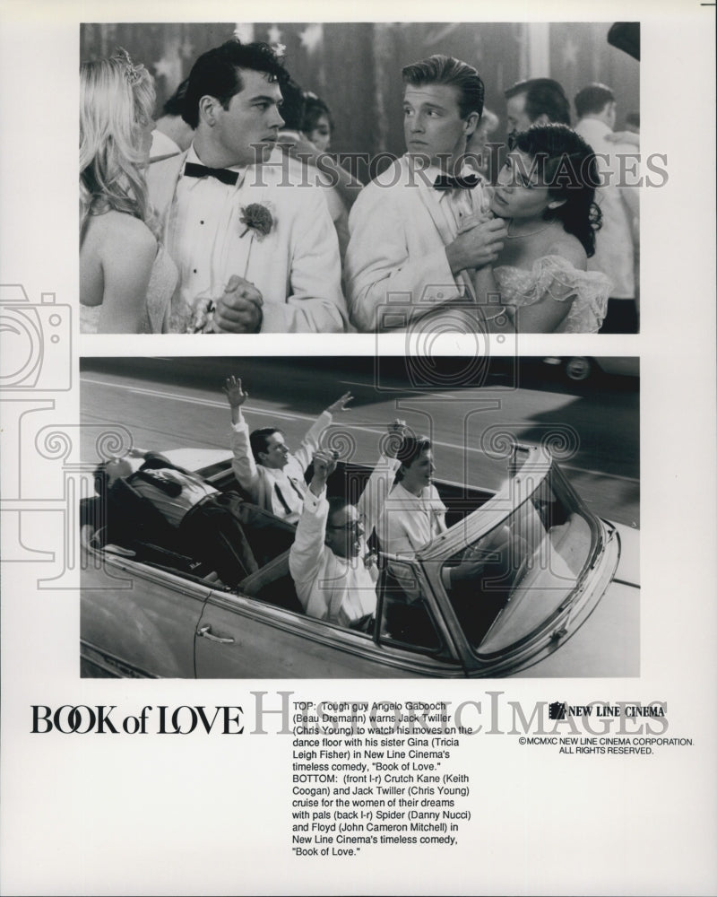 2004 Press Photo B. Dremann, C. Young, T. Fisher, K. Coogan &quot;Book Of Love&quot; - Historic Images