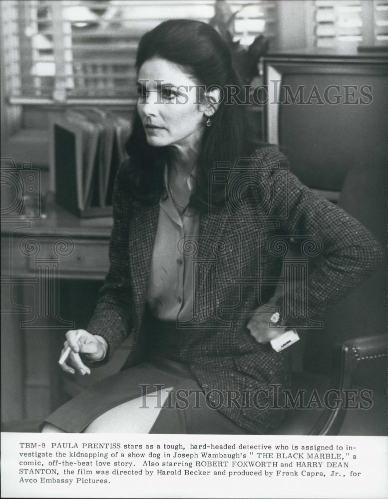 1980 Press Photo  "The Black Marble" starring Paula Prentiss - Historic Images