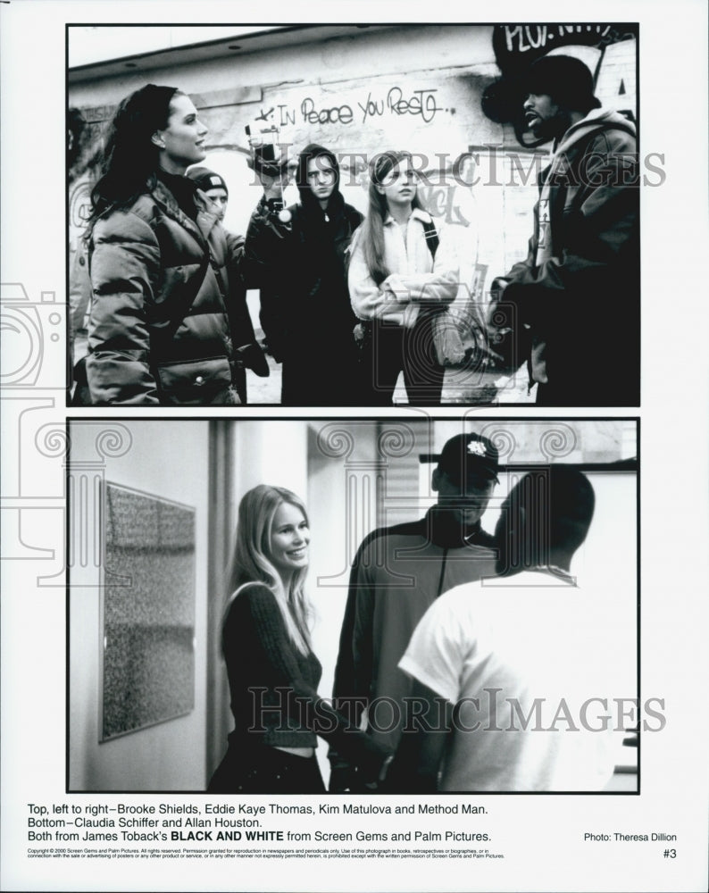 2000 Press Photo Brooke Shields Eddie Kaye Thomas Kim Matulova and Method Man - Historic Images